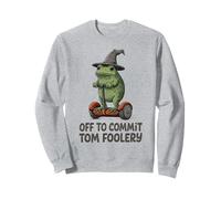 Funny Witch Frog Off Cometer Tom Foolery Humor para Amigos Sudadera