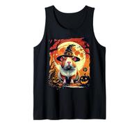Funny Witch Guinea Pig Pumpkins Halloween Ghost Spooky Lover Camiseta sin Mangas