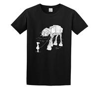 Funny with At At Pet O Neck Men T-Shirt Fashion Spring Summer Casual Short Sleeve O Neck Black XL