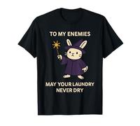 Funny Wizard Bunny Meme Cute Laundry Sarcastic Humor Camiseta