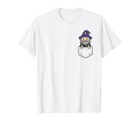 Funny Wizard Pocket Pal, lindo hechicero mágico Camiseta