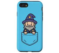 Funny Wizard Pocket Pal, lindo hechicero mágico Carcasa para iPhone SE (2020) / 7 / 8