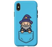 Funny Wizard Pocket Pal, lindo hechicero mágico Carcasa para iPhone X/XS