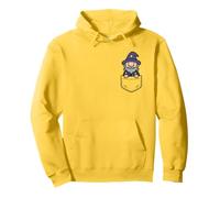 Funny Wizard Pocket Pal, lindo hechicero mágico Sudadera con Capucha