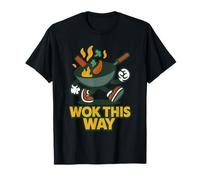 Funny Wok Cooking Pun, Stir Fry Food Humor Design Camiseta