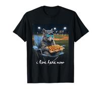 Funny Wolf Baseball, Vivo aquí Ahora Camiseta