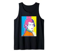 Funny Wolfgang Mozart Retrato Pop Art Style Camiseta sin Mangas