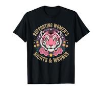 Funny Women I Support Women's Rights And Wrongs Aesthetic Camiseta