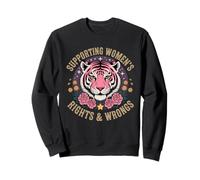 Funny Women I Support Women's Rights And Wrongs Aesthetic Sudadera