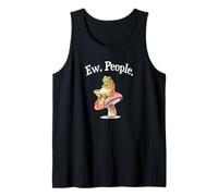 Funny Womens Cottagecore Art EW People Antisocial Frog Lover Camiseta sin Mangas