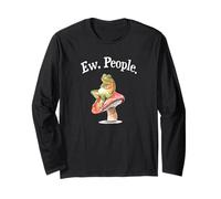 Funny Womens Cottagecore Art EW People Antisocial Frog Lover Manga Larga