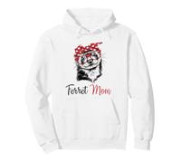 Funny Womens Girls Glasses Bandana Mom Ferret Lover Sudadera con Capucha