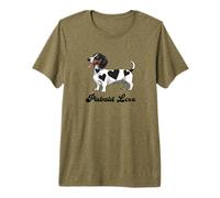 Funny Womens Girls Heart Love Piebald Love Dachshund Lover Camiseta Premium