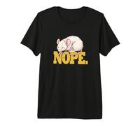 Funny Womens Girls Kids Sleeping Napping Nope Pet Rat Lover Camiseta Premium