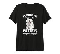 Funny Womens Girls Mom Says I'm A Baby Great Pyrenees Lover Camiseta Premium