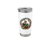 Funny Womens Girls Reading Books Read Mom Ferret Lover Vaso térmico de acero inoxidable de doble pared