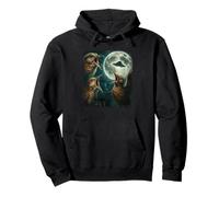 Funny Woodcock Freak Out To UFO Luna Llena Alien Secuestro Sudadera con Capucha