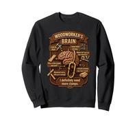 Funny Woodworker Brain Woodworking Humor Carpenter Sudadera