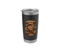 Funny Woodworker Brain Woodworking Humor Carpenter Vaso térmico de acero inoxidable de doble pared