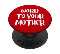 Funny Word To Your Mother Jokes Sarcastic PopSockets PopGrip Adhesivo