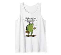 Funny Work Frog Monday's Odio mi Trabajo haciéndolo de Todos Modos Todos los días Camiseta sin Mangas