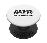 Funny World'S Best Ex Novio Humor Parejas Novia PopSockets PopGrip Adhesivo