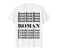 Funny Worlds Best Roman Shirt Hombre Kid Roman Name TShirt Camiseta