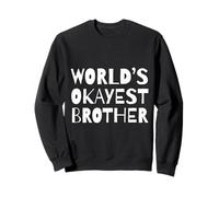 Funny World'S Okayest Brother Sarcastic Humor Sibling Sudadera