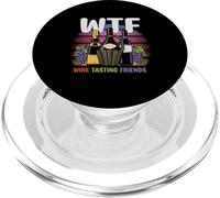 Funny WTF Wine Tasting Friends | Amante del Vino Rojo Blanco PopSockets PopGrip para MagSafe