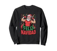Funny Xmas Feliz Navidad Papá Noel triturado Sudadera