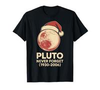 Funny Xmas Pluto Never Forget Retro G stronomía Camiseta