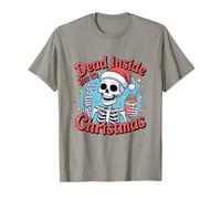 Funny Xmas Skeleton Graphic. Dead Inside But It's Christmas Camiseta