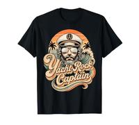 Funny Yacht Rock Captain, Estilo Retro Camiseta