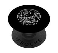 Funny Yacht Rock Diciendo Tropical Mujeres Hombres Fiesta PopSockets PopGrip Adhesivo