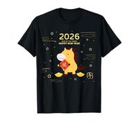 Funny Year of The Horse tee - Luck Fu Symbol - New Year 2026 Camiseta