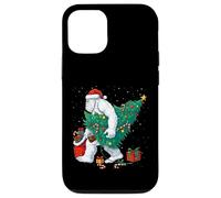 Funny Yeti Christmas Tree Lights Bigfoot Xmas Sasquatch Boys Carcasa para iPhone 12/12 Pro