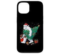 Funny Yeti Christmas Tree Lights Bigfoot Xmas Sasquatch Boys Carcasa para iPhone 13