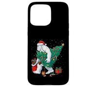 Funny Yeti Christmas Tree Lights Bigfoot Xmas Sasquatch Boys Carcasa para iPhone 15 Pro MAX