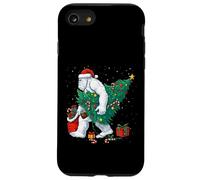 Funny Yeti Christmas Tree Lights Bigfoot Xmas Sasquatch Boys Carcasa para iPhone SE (2020) / 7/8