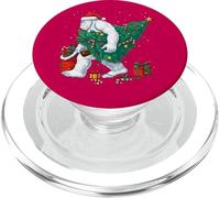 Funny Yeti Christmas Tree Lights Bigfoot Xmas Sasquatch Boys PopSockets PopGrip para MagSafe