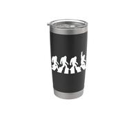 Funny Yeti Sasquatch Bigfoot Road To The Abbey Band Parodia Vaso térmico de acero inoxidable de doble pared