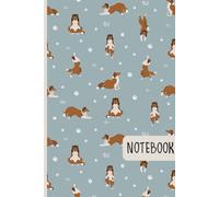 Funny Yoga Poses Collie Dog: Lined Journal Notebook Rough Collie Gifts for Rough Collie lovers | 6" X 9" | 110 Blank Lined