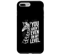 Funny You Are Not Even On My Level Diciendo Jirafa Mujeres Hombres Carcasa para iPhone 7 Plus/8 Plus
