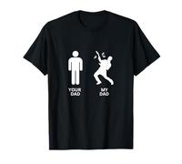 Funny Your Dad vs My Daddy Guitarra Músico Acústico Camiseta