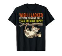 Funny Zarigüeya Deseo Que careciera de Habilidades de Pensamiento crítico Camiseta gráfica económica