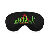 Funny Zombie Evolution Funny Sleep Eye Mask Soft Blindfold Eye Cover con correa ajustable Night Eyeshade para hombres y mujeres