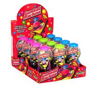 FunnyCandy Máquina Dispensadora De Bolas De Chicle 3 Colores, Sabores Variados - 12 Unidades