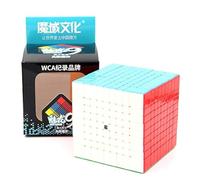 Funnygoo Moyu Mofang Jioshi Meilong 9x9 Cubo mágico de nueve capas - Puzzle MFJS 9x9 con soporte (multicolor sin autoadhesivos)