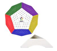 FunnyGoo YuXin HuangLong 7x7 Dodecaedro 12 Superficie Gigaminx Megaminx 7x12 Magic Puzzle Cube Pegatinas sin soporte de dados Stickerless