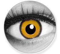 Funnylens Lunatic Sun - Lentes de contacto de colores (2 unidades, sin graduación, 12 lentillas mensuales, perfectas para Halloween, carnaval o carnaval
